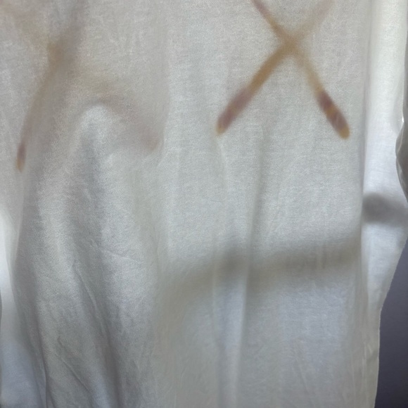 ORIGINAL FAKE sz 3 US sz M White XX Tee Tshirt Medicom Toy KAWS - Picture 5 of 9